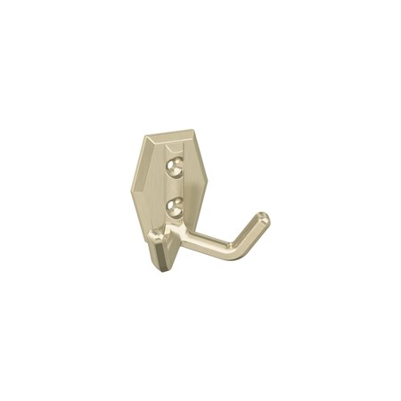 Amerock Benton Transitional Double Prong Golden Champagne Wall Hook H37008BBZ